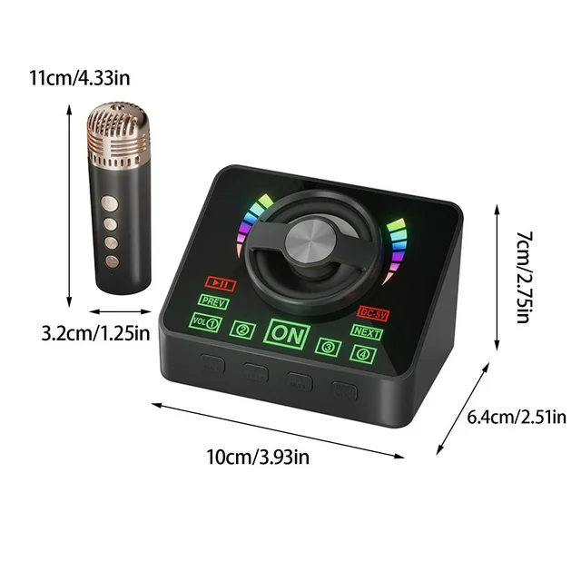 Ασύρματο Ηχείο Bluetooth Karaoke με 2 Μικρόφωνα, USB & TF Card Ασύρματο Ηχείο Bluetooth Karaoke με 2 Μικρόφωνα, USB & TF Card