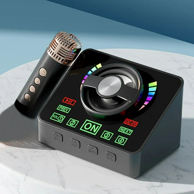 Ασύρματο Ηχείο Bluetooth Karaoke με 2 Μικρόφωνα, USB & TF Card Ασύρματο Ηχείο Bluetooth Karaoke με 2 Μικρόφωνα, USB & TF Card