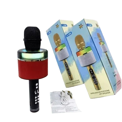 Ασύρματο Μικρόφωνο Karaoke Με Led Ασύρματο Μικρόφωνο Karaoke Με Led