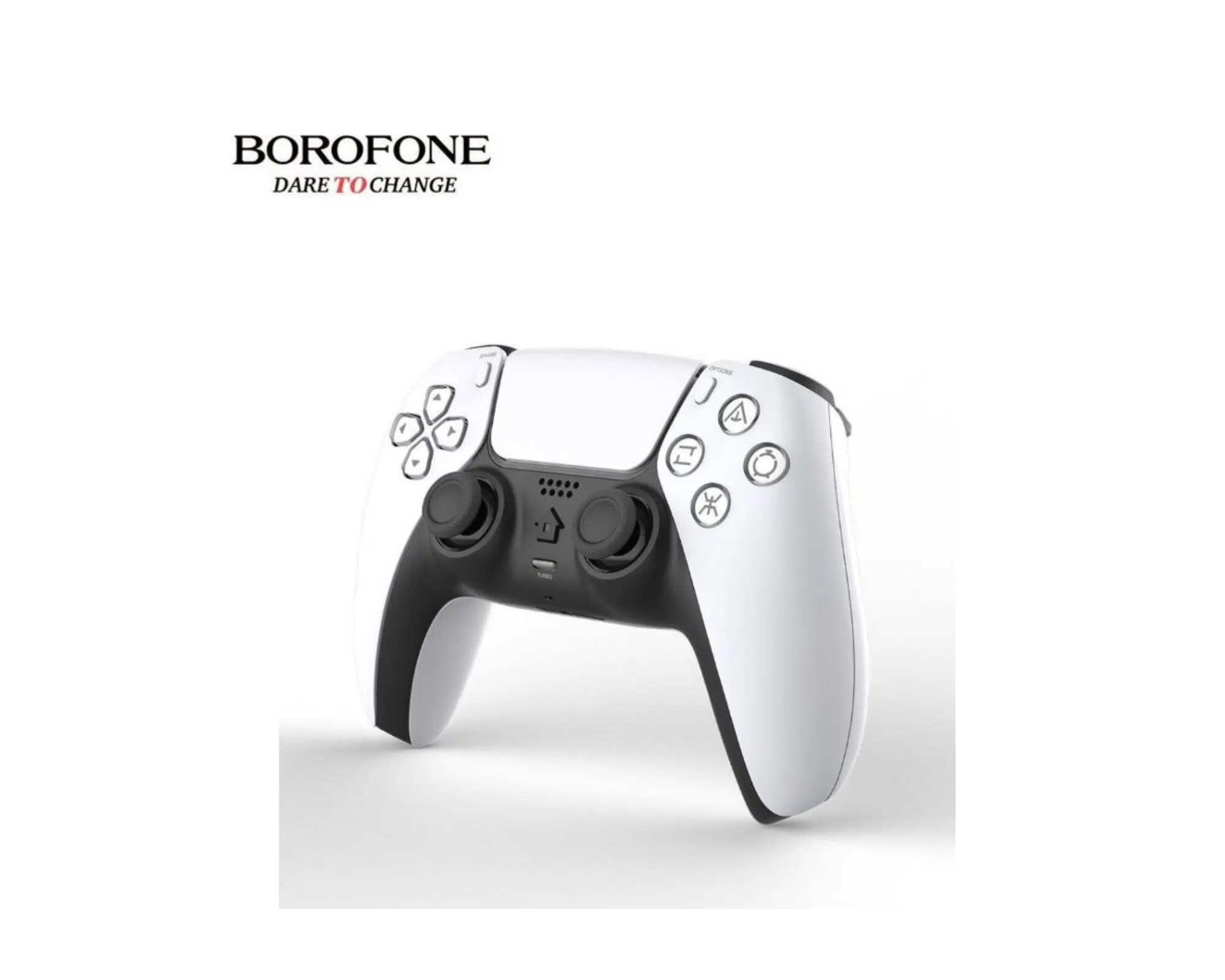 Ασύρματο Χειριστήριο για Κονσόλα PS4 σε Λευκό με Μαύρο Χρώμα Wireless P-5 BOROFONE Ασύρματο Χειριστήριο για Κονσόλα PS4 σε Λευκό με Μαύρο Χρώμα Wireless P-5 BOROFONE