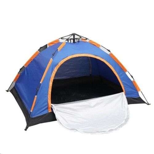 Αυτόματη Pop Up Σκηνή για Camping 4 ατόμων Αδιάβροχη Καλοκαιρινή - 200x200cm Πορτοκαλί-Μπλε Αυτόματη Pop Up Σκηνή για Camping 4 ατόμων Αδιάβροχη Καλοκαιρινή - 200x200cm Πορτοκαλί-Μπλε