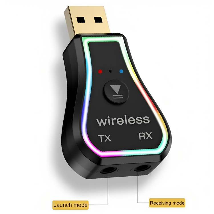Bluetooth 5.0 Receiver USB με Διπλή Θύρα Εξόδου TX RX Bluetooth 5.0 Receiver USB με Διπλή Θύρα Εξόδου TX RX