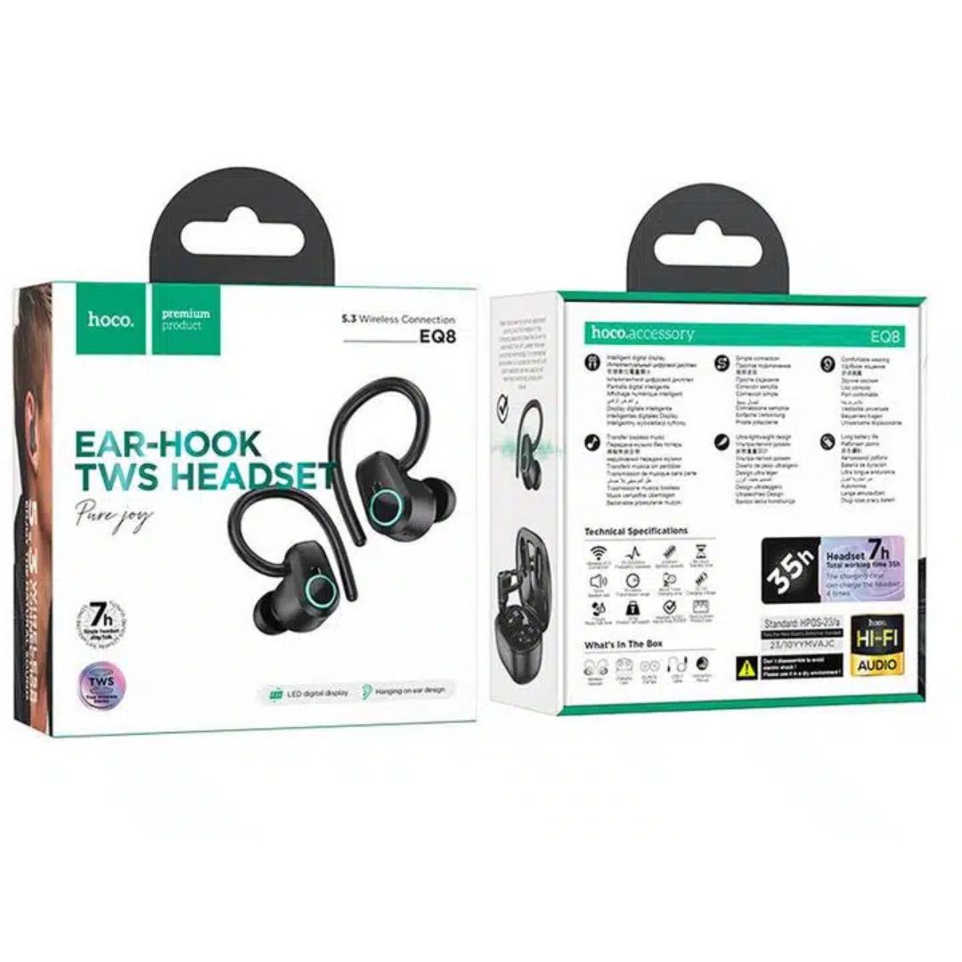 Bluetooth Handsfree In-Ear Ακουστικά με Θήκη Φόρτισης & Άγκιστρο Αυτιού Bluetooth Handsfree In-Ear Ακουστικά με Θήκη Φόρτισης & Άγκιστρο Αυτιού