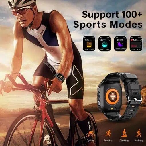 Bluetooth Smartwatch –Αδιάβροχο Ρολόι με Έγχρωμη Οθόνης Αφής Οξύμετρο Βηματομετρητή Θερμιδομετρητή Πιεσόμετρο Παρακολούθηση Ύπνου Μπλε Bluetooth Smartwatch –Αδιάβροχο Ρολόι με Έγχρωμη Οθόνης Αφής Οξύμετρο Βηματομετρητή Θερμιδομετρητή Πιεσόμετρο Παρακολούθηση Ύπνου Μπλε