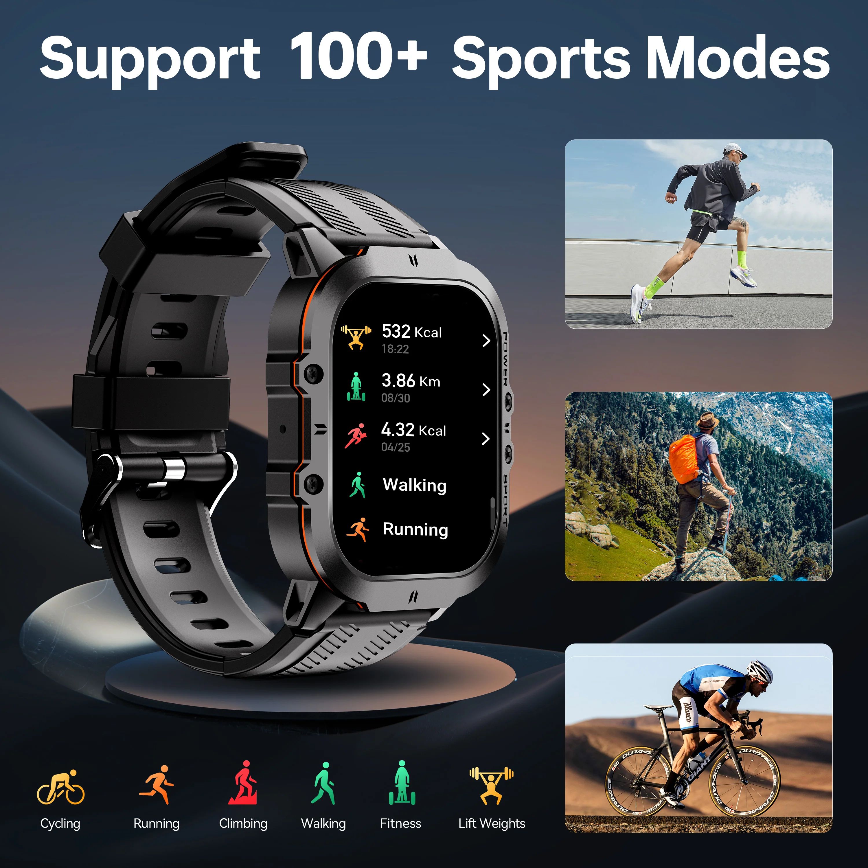 Bluetooth Smartwatch - Αδιάβροχο Ρολόι με Έγχρωμη Οθόνης Αφής Οξύμετρο Βηματομετρητή Θερμιδομετρητή Πιεσόμετρο Παρακολούθηση Ύπνου - Oukitel Πορτοκαλί BT20 Bluetooth Smartwatch - Αδιάβροχο Ρολόι με Έγχρωμη Οθόνης Αφής Οξύμετρο Βηματομετρητή Θερμιδομετρητή Πιεσόμετρο Παρακολούθηση Ύπνου - Oukitel Πορτοκαλί BT20