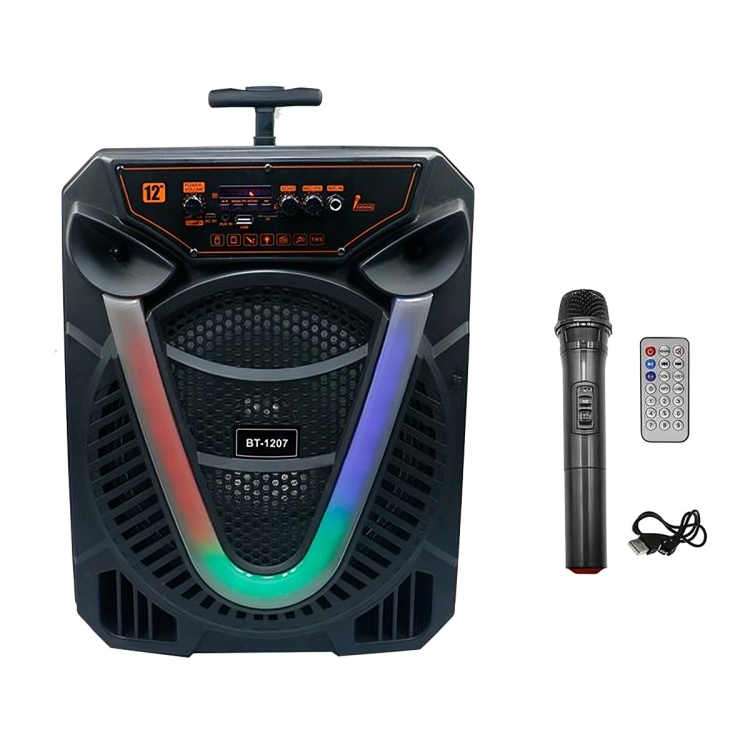 Bluetooth Σύστημα Καραόκε με Ηχείο 30W, Ασύρματο Μικρόφωνο - USB,SD Player & LED Φωτισμό Bluetooth Σύστημα Καραόκε με Ηχείο 30W, Ασύρματο Μικρόφωνο - USB,SD Player & LED Φωτισμό