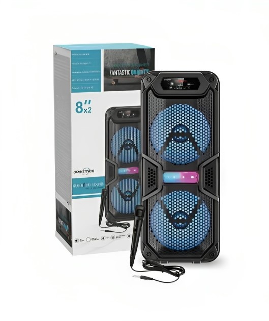 Bluetooth Σύστημα Καραόκε με Ηχείο, Ασύρματο Μικρόφωνο - USB,SD Player & LED Φωτισμό Bluetooth Σύστημα Καραόκε με Ηχείο, Ασύρματο Μικρόφωνο - USB,SD Player & LED Φωτισμό