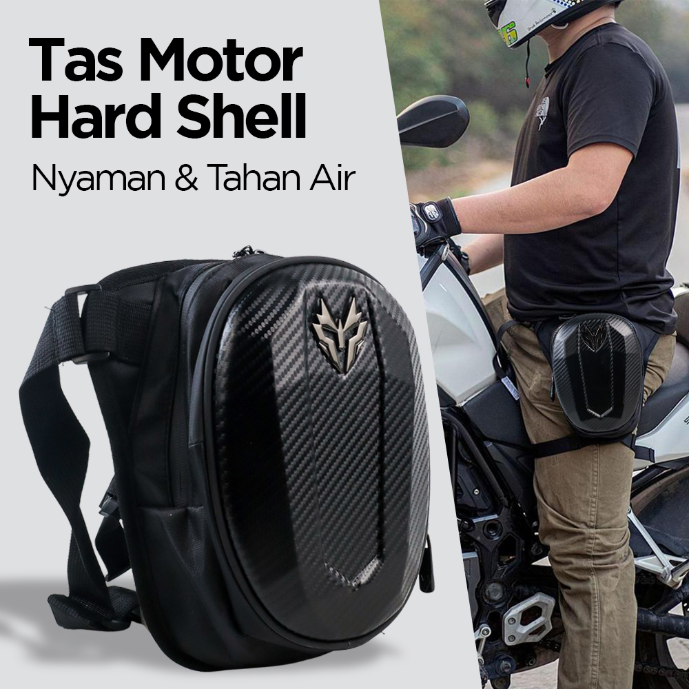 Carbon Διπλό Αδιάβροχο Τσαντάκι Μηρού - Μέσης Αναβάτη Μηχανής - EVA Oxford 120D Μαύρο Carbon Διπλό Αδιάβροχο Τσαντάκι Μηρού - Μέσης Αναβάτη Μηχανής - EVA Oxford 120D Μαύρο