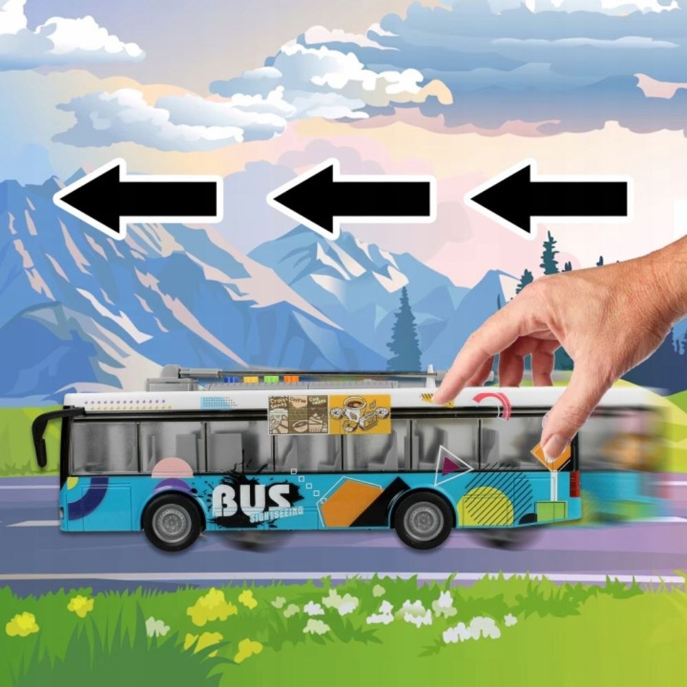 City Bus 1:16 Αστικό Λεωφορείο – Φώτα LED, Ήχοι και Ανοιγόμενες Πόρτες 0 Friction Powered City Bus 1:16 Αστικό Λεωφορείο – Φώτα LED, Ήχοι και Ανοιγόμενες Πόρτες 0 Friction Powered