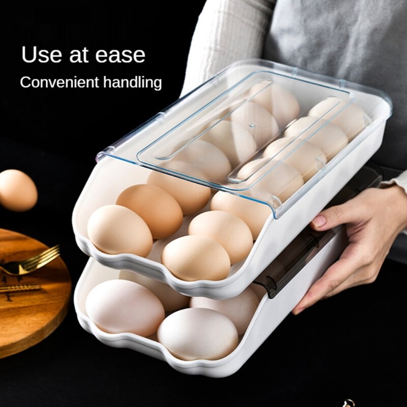 Διάφανη Θήκη Αυγών Ψυγείου Πλαστική 16 Θέσεων 32x17x7cm Διάφανη Θήκη Αυγών Ψυγείου Πλαστική 16 Θέσεων 32x17x7cm