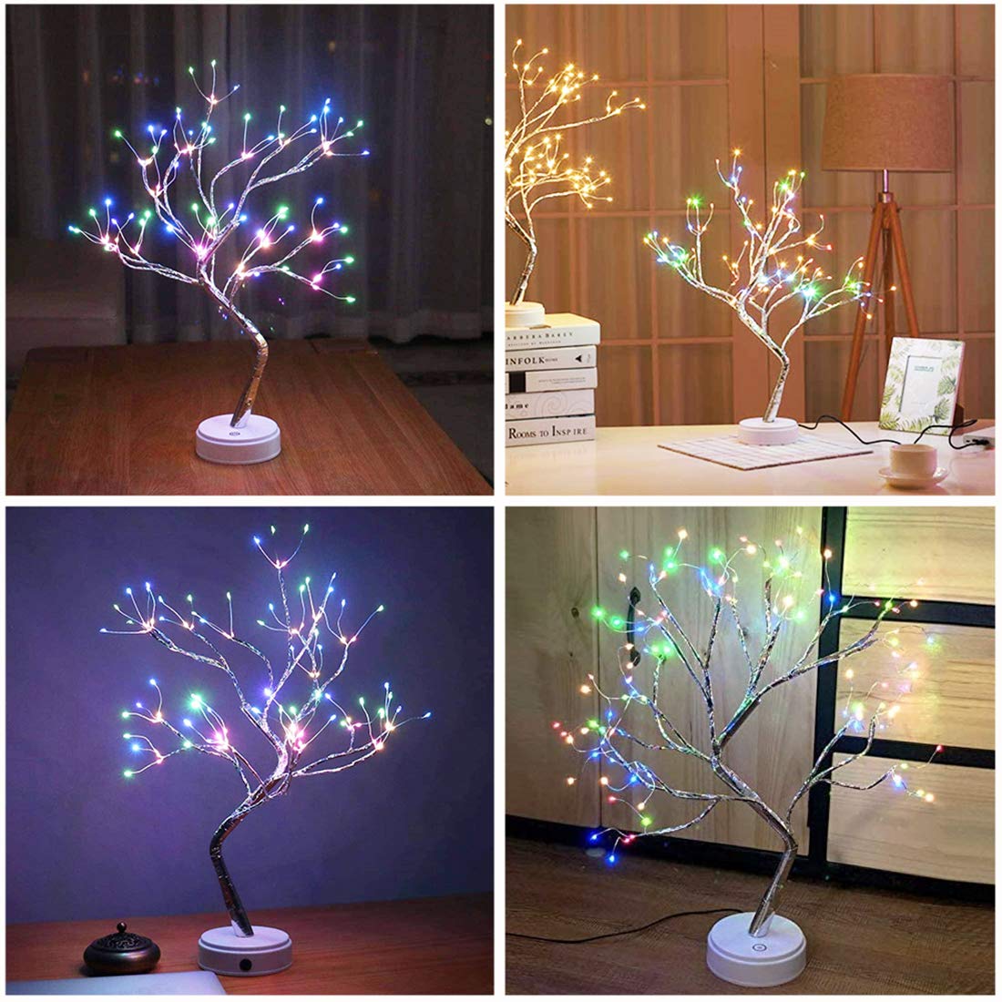 Διακοσμητικό Φωτιζόμενο Δέντρο 50cm με RGB Led Φωτισμό USB Διακοσμητικό Φωτιζόμενο Δέντρο 50cm με RGB Led Φωτισμό USB