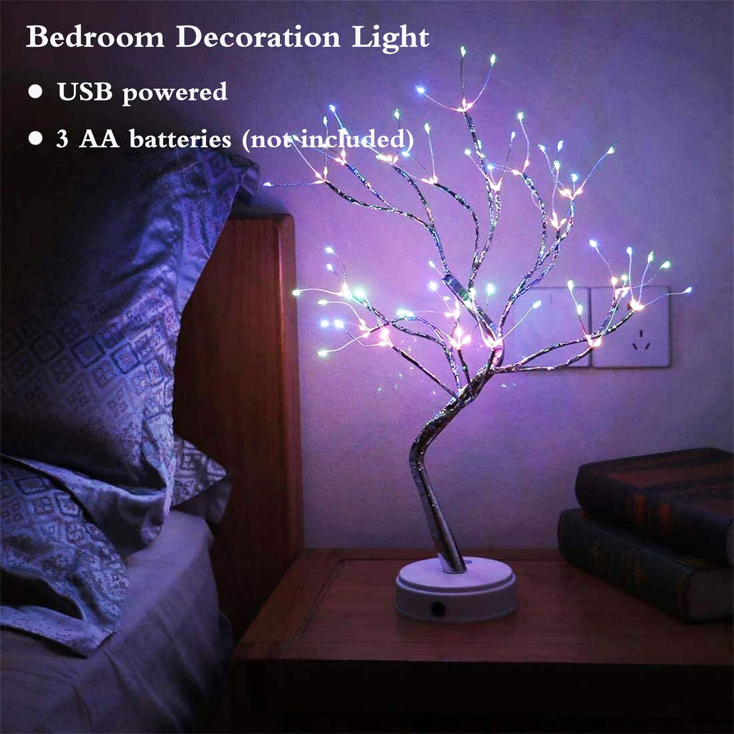 Διακοσμητικό Φωτιζόμενο Δέντρο 50cm με RGB Led Φωτισμό USB Διακοσμητικό Φωτιζόμενο Δέντρο 50cm με RGB Led Φωτισμό USB