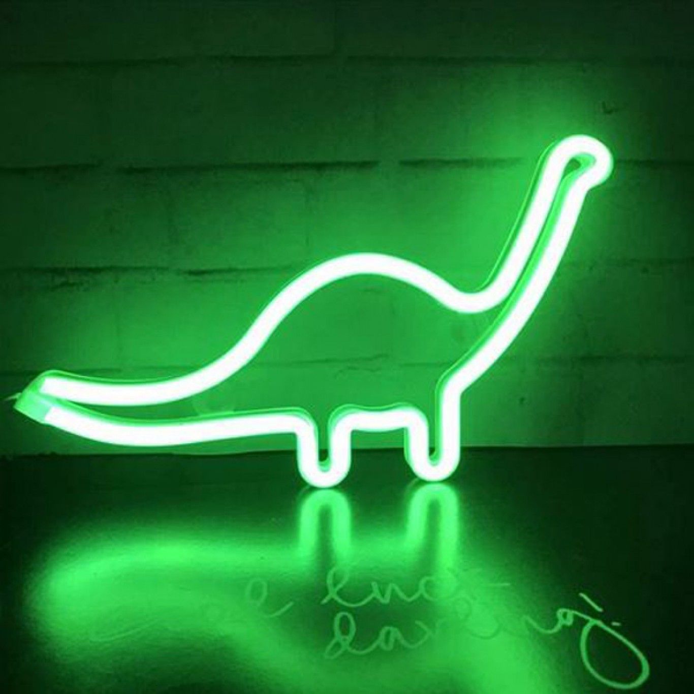 Διακοσμητικό Neon LED Φωτιστικό Δεινόσαυρος σε Πράσινο Χρώμα Decoration Lamp Dinosaur 19x32 cm Διακοσμητικό Neon LED Φωτιστικό Δεινόσαυρος σε Πράσινο Χρώμα Decoration Lamp Dinosaur 19x32 cm