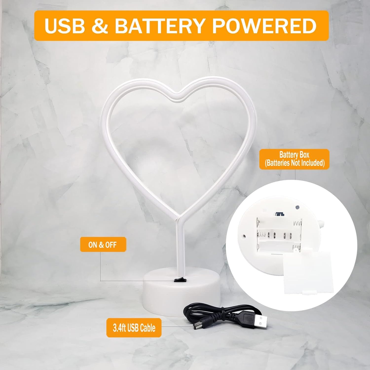 Διακοσμητικό Neon LED Φωτιστικό Καρδιά Decoration Lamp Heart 29x20x12 cm Διακοσμητικό Neon LED Φωτιστικό Καρδιά Decoration Lamp Heart 29x20x12 cm
