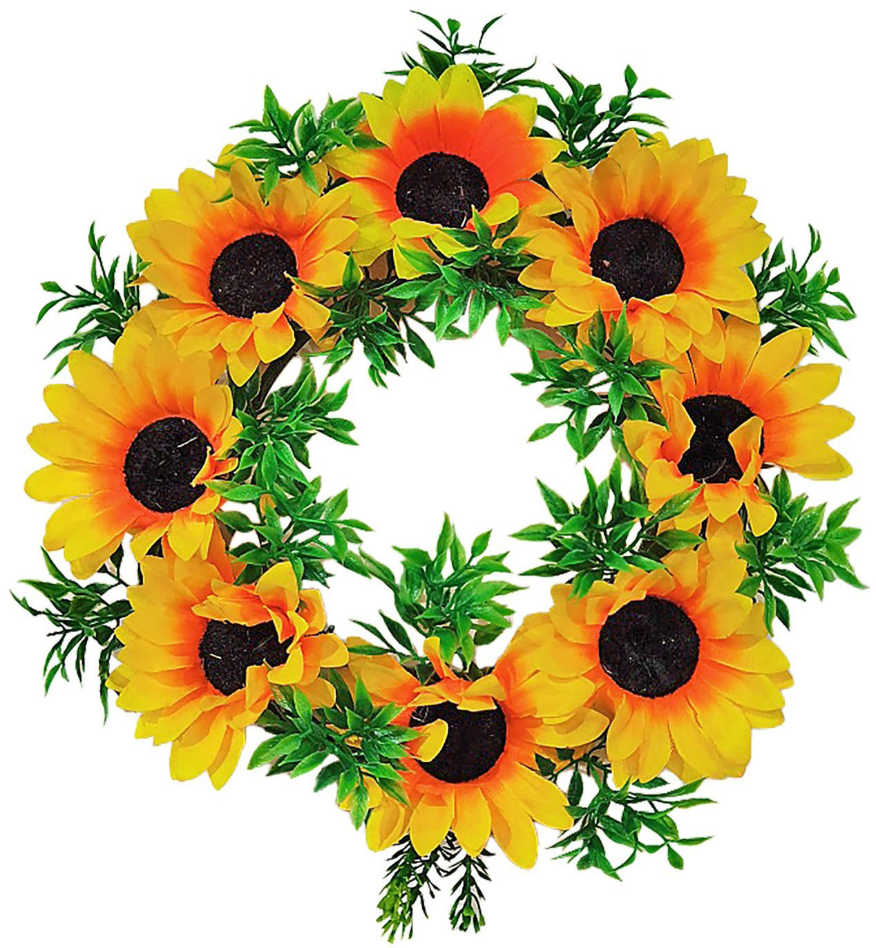 Διακοσμητικό Στεφάνι με 8 Τεχνητά Ηλιοτρόπια 31cm Διακοσμητικό Στεφάνι με 8 Τεχνητά Ηλιοτρόπια 31cm