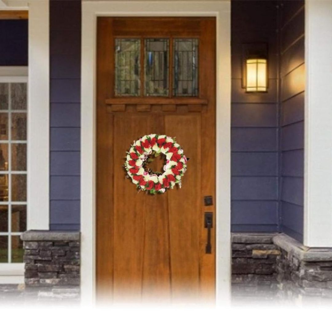 Διακοσμητικό Στεφάνι με Τεχνητά Λουλούδια 38 cm Διακοσμητικό Στεφάνι με Τεχνητά Λουλούδια 38 cm