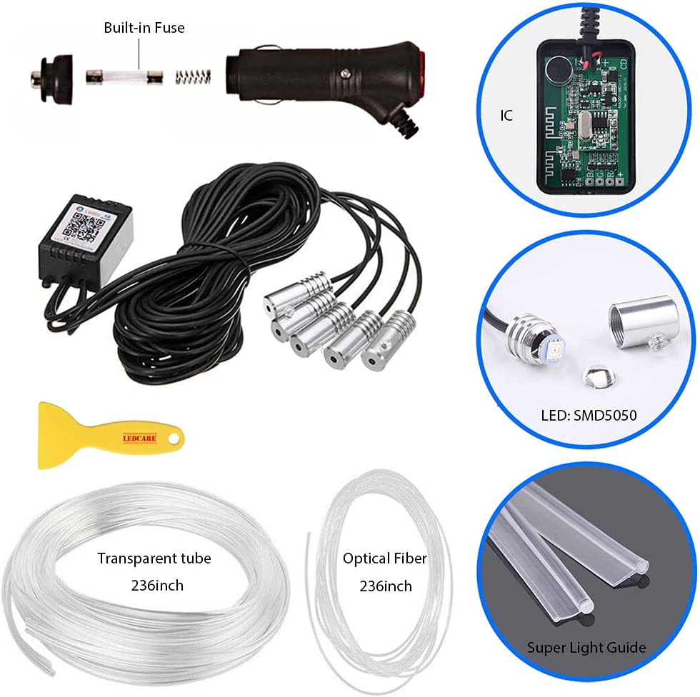 Διακοσμητικός Andowl Φωτισμός Αυτοκινήτου RGB LED Strip Neon 12V Διακοσμητικός Andowl Φωτισμός Αυτοκινήτου RGB LED Strip Neon 12V