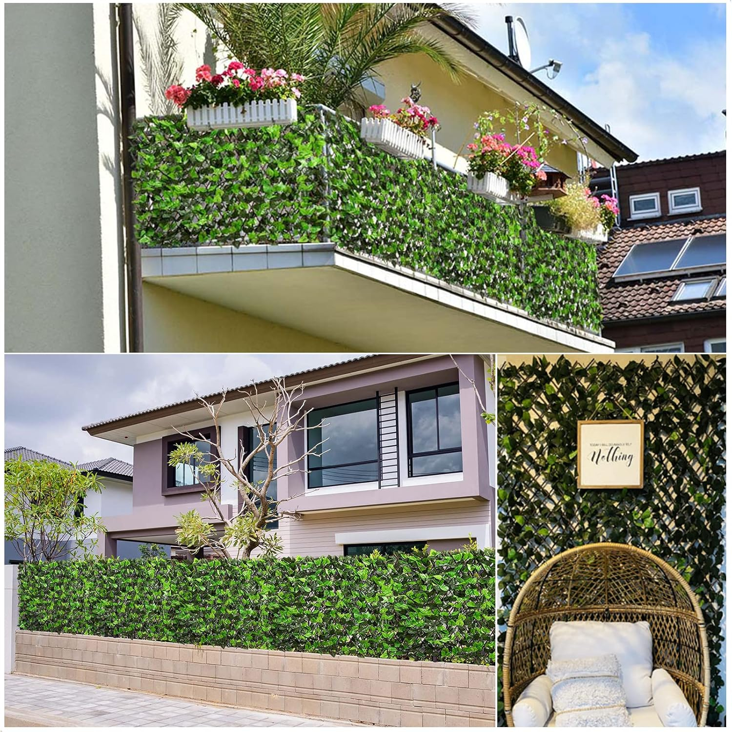 Διακοσμητικός Πτυσσόμενος Φράχτης - Πέργκολα Κήπου με Τεχνητή Φυλλωσιά 180 x 90cm Διακοσμητικός Πτυσσόμενος Φράχτης - Πέργκολα Κήπου με Τεχνητή Φυλλωσιά 180 x 90cm