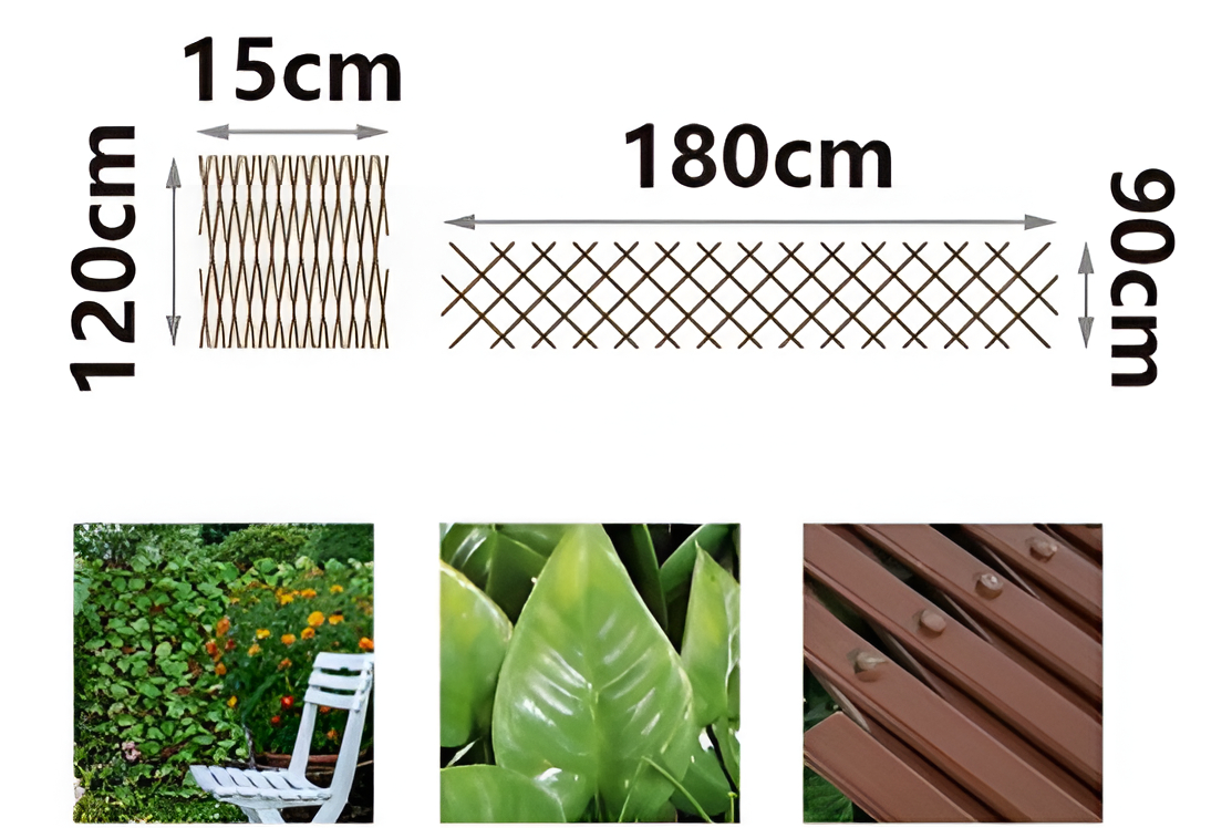 Διακοσμητικός Πτυσσόμενος Φράχτης - Πέργκολα Κήπου με Τεχνητή Φυλλωσιά 180 x 90cm Διακοσμητικός Πτυσσόμενος Φράχτης - Πέργκολα Κήπου με Τεχνητή Φυλλωσιά 180 x 90cm