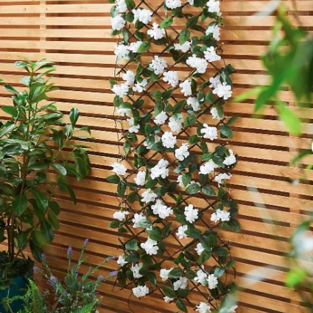 Διακοσμητικός Πτυσσόμενος Φράχτης - Πέργκολα Κήπου με Τεχνητή Φυλλωσιά & Λευκά Τριαντάφυλλα 180 x 85cm Διακοσμητικός Πτυσσόμενος Φράχτης - Πέργκολα Κήπου με Τεχνητή Φυλλωσιά & Λευκά Τριαντάφυλλα 180 x 85cm