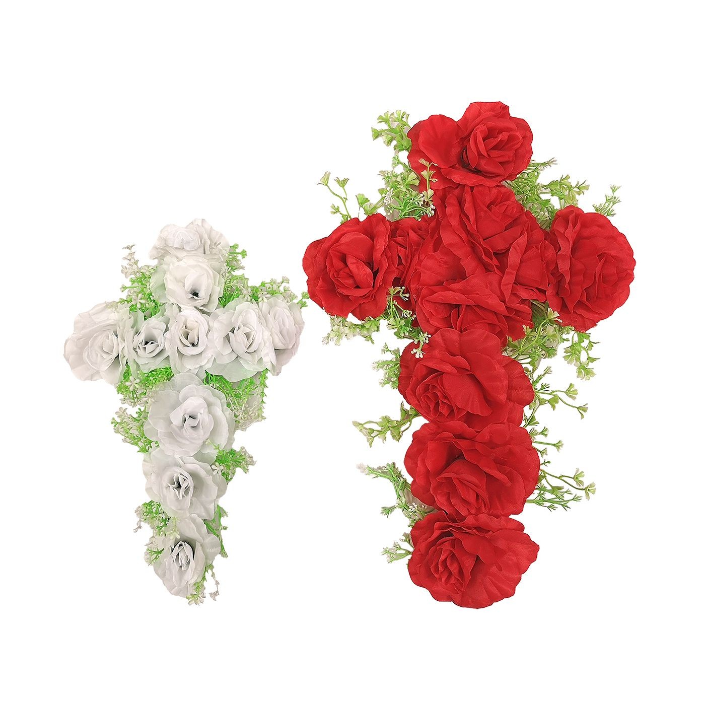 Διακοσμητικός Σταυρός με Τριαντάφυλλα 47x30cm – Τεχνητά Λουλούδια Διακοσμητικός Σταυρός με Τριαντάφυλλα 47x30cm – Τεχνητά Λουλούδια