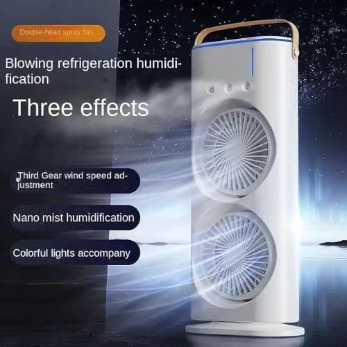Διπλός USB Ανεμιστήρας με Υδρονέφωση, RGB Φωτισμό & Τηλεχειριστήριο - Arrango Διπλός USB Ανεμιστήρας με Υδρονέφωση, RGB Φωτισμό & Τηλεχειριστήριο - Arrango