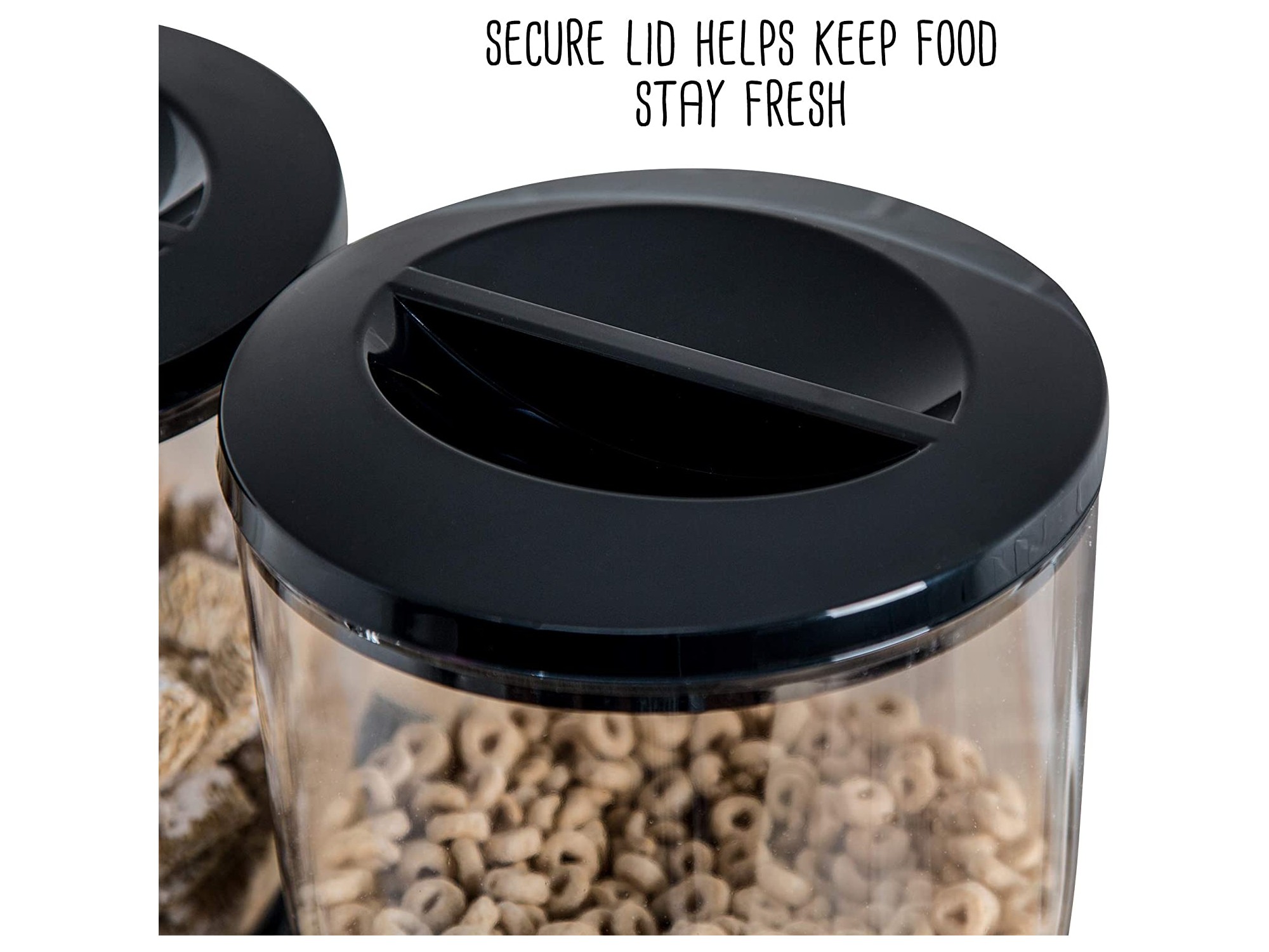 Διανεμητής Δημητριακών με Διπλό Δοχείο Αποθήκευσης 500ml x 2 – Μαύρο Διανεμητής Δημητριακών με Διπλό Δοχείο Αποθήκευσης 500ml x 2 – Μαύρο