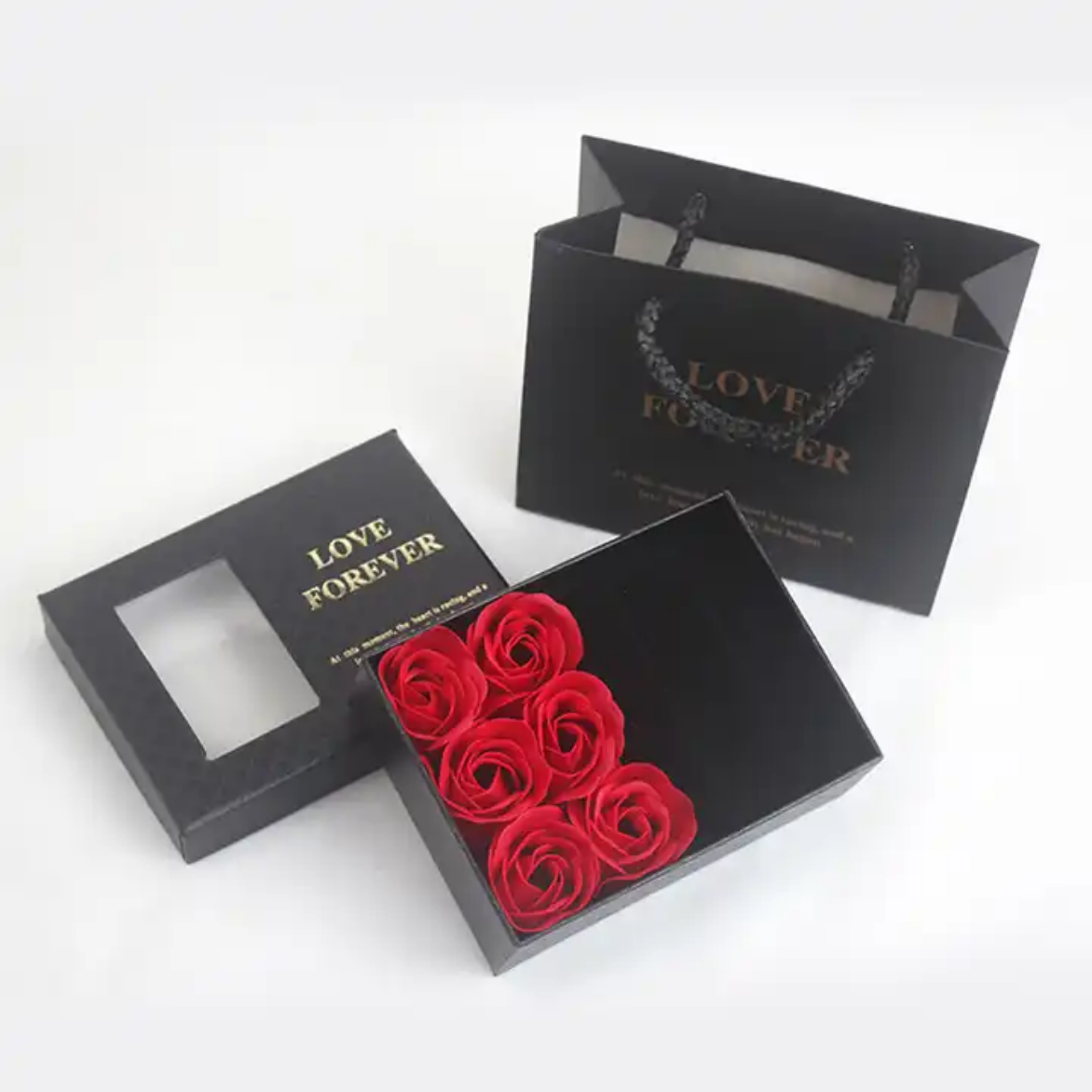 Δώρο Αγίου Βαλεντίνου Κόκκινα Τριαντάφυλλα σε Κουτί Δώρου με Θήκη για Κόσμημα και Τσαντάκι 13x9.5x4.5cm 6τμχ Δώρο Αγίου Βαλεντίνου Κόκκινα Τριαντάφυλλα σε Κουτί Δώρου με Θήκη για Κόσμημα και Τσαντάκι 13x9.5x4.5cm 6τμχ