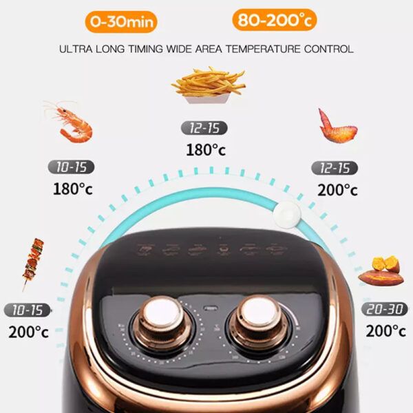 DSP Iσχυρή Φριτέζα Αέρος 1200W με Αποσπώμενο Κάδο 3.5lt και Ρυθμιζόμενο Θερμοστάτη - Air Fryer Μαύρη DSP Iσχυρή Φριτέζα Αέρος 1200W με Αποσπώμενο Κάδο 3.5lt και Ρυθμιζόμενο Θερμοστάτη - Air Fryer Μαύρη