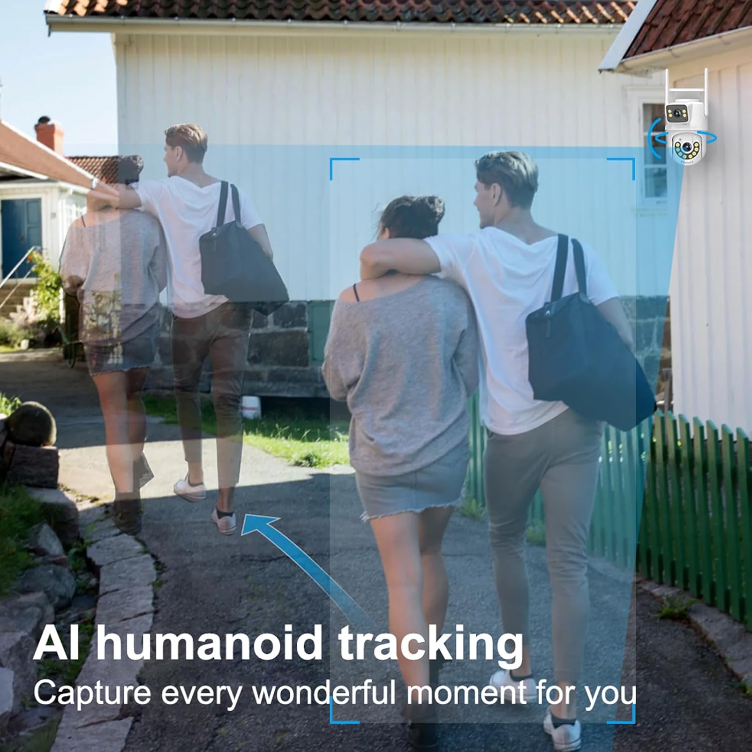 Έγχρωμη Ασύρματη Διπλή IP Κάμερα Παρακολούθησης Wi-Fi 4MP με Αμφίδρομη Επικοινωνία και Φακό - JORTAN Έγχρωμη Ασύρματη Διπλή IP Κάμερα Παρακολούθησης Wi-Fi 4MP με Αμφίδρομη Επικοινωνία και Φακό - JORTAN