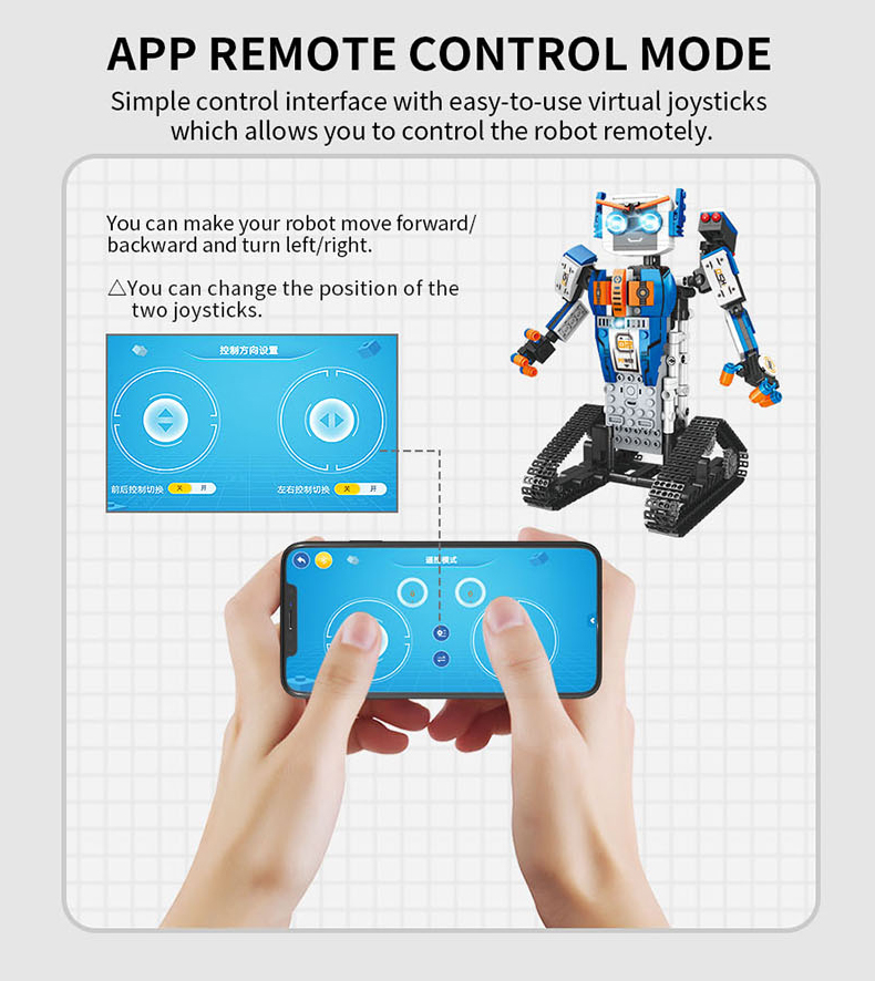 Εκπαιδευτικό Παιχνίδι Έξυπνο Συναρμολογούμενο Τηλεκατευθυνόμενο Ρομπότ Εκπαιδευτικό Παιχνίδι Έξυπνο Συναρμολογούμενο Τηλεκατευθυνόμενο Ρομπότ