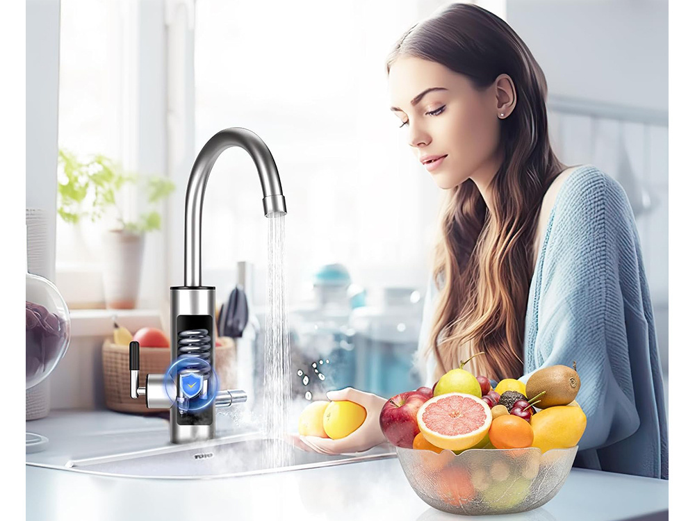 Έξυπνος Ηλεκτρικός Ταχυθερμαντήρας Βρύσης με Οθόνη LED 3000W Έξυπνος Ηλεκτρικός Ταχυθερμαντήρας Βρύσης με Οθόνη LED 3000W