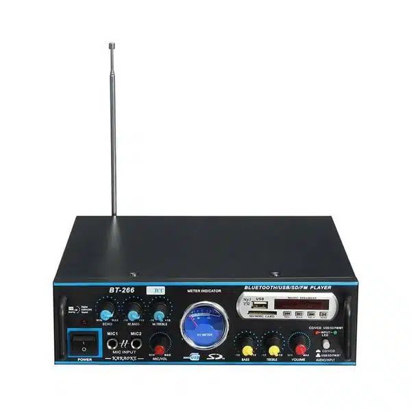 Ενισχυτής 80 Watt Ψηφιακό Ηχοσύστημα Καραόκε 12V-220V MP3 Player με σύνδεση Bluetooth - USB - AUX με Τηλεχειριστήριο Ενισχυτής 80 Watt Ψηφιακό Ηχοσύστημα Καραόκε 12V-220V MP3 Player με σύνδεση Bluetooth - USB - AUX με Τηλεχειριστήριο