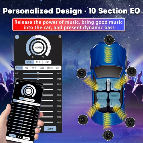 Ενισχυτής Ήχου Αυτοκινήτου DSP 4 Καναλιών 200W με Έλεγχο APP & USB Ενισχυτής Ήχου Αυτοκινήτου DSP 4 Καναλιών 200W με Έλεγχο APP & USB