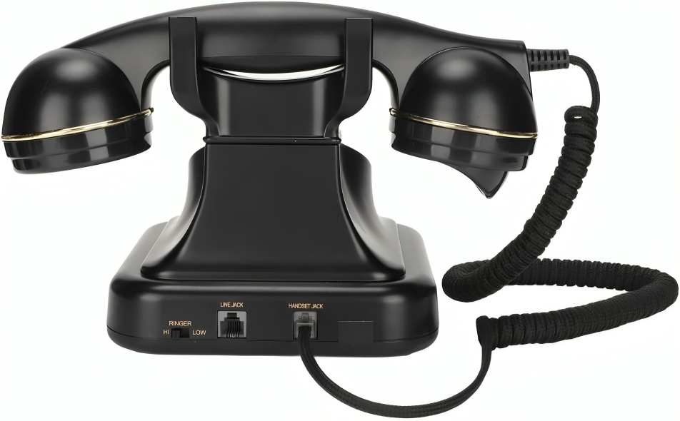 Ενσύρματο Ρετρό Σταθερό Τηλέφωνο με Κυκλικό Καντράν - OHO Ενσύρματο Ρετρό Σταθερό Τηλέφωνο με Κυκλικό Καντράν - OHO