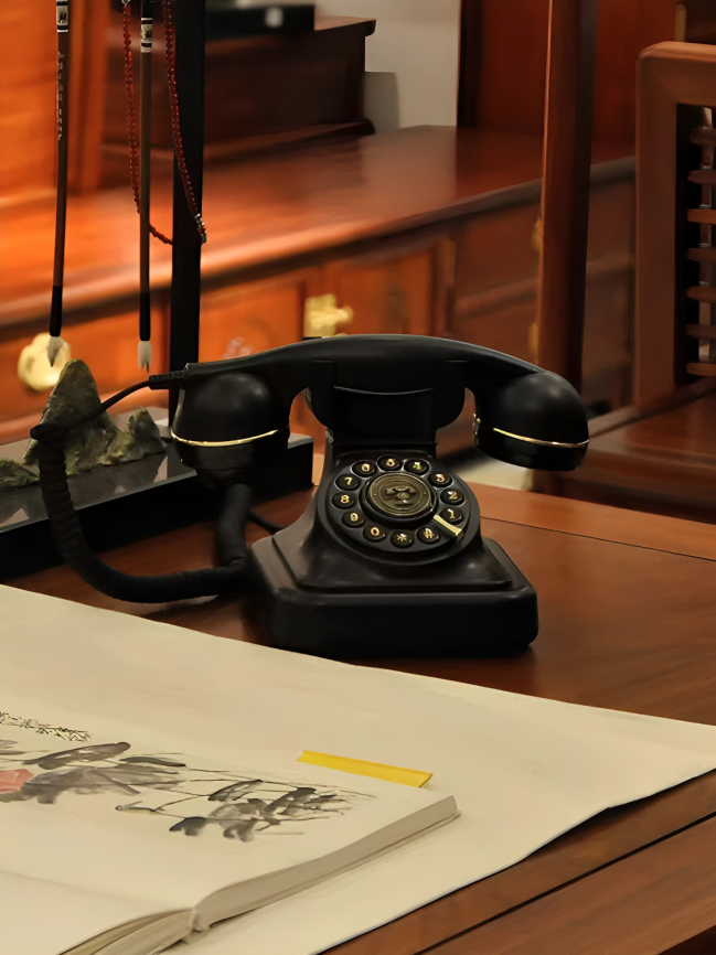 Ενσύρματο Ρετρό Σταθερό Τηλέφωνο με Κυκλικό Καντράν - OHO Ενσύρματο Ρετρό Σταθερό Τηλέφωνο με Κυκλικό Καντράν - OHO