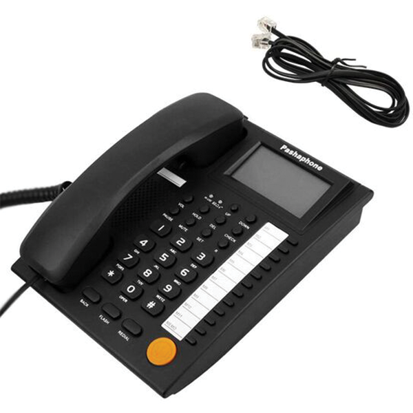 Ενσύρματο Τηλέφωνο Γραφείου Γόνδολα με Μεγάλη Οθόνη Pashaphone Μαύρο Ενσύρματο Τηλέφωνο Γραφείου Γόνδολα με Μεγάλη Οθόνη Pashaphone Μαύρο