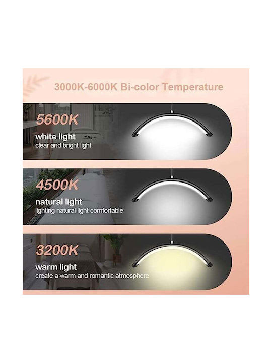 Επαγγελματική Λάμπα-Φωτιστικό Δαπέδου Half Moon Lamp με Θερμό Λευκό Φως και 3 Επίπεδα Φωτεινότητας Επαγγελματική Λάμπα-Φωτιστικό Δαπέδου Half Moon Lamp με Θερμό Λευκό Φως και 3 Επίπεδα Φωτεινότητας