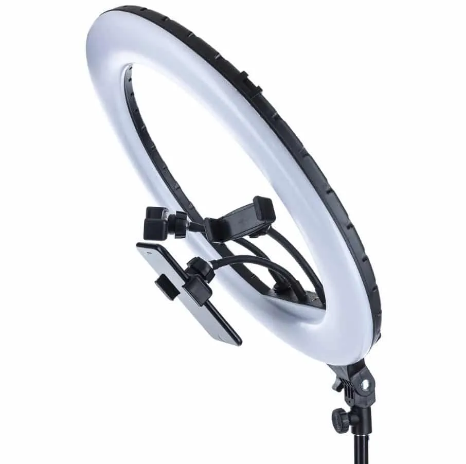Επαγγελματικό Φωτιστικό Ring Light 34εκ. με Βάσεις για Κινητό και Χειριστήριο Επαγγελματικό Φωτιστικό Ring Light 34εκ. με Βάσεις για Κινητό και Χειριστήριο