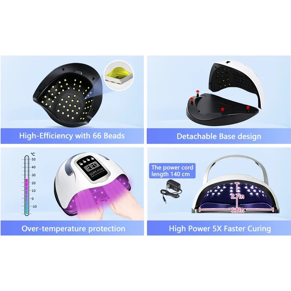 Επαγγελματικό Φουρνάκι Νυχιών UV LED με Χρονοδιακόπτη και Αισθητήρα Sun L2 Plus 248W Μαύρο Επαγγελματικό Φουρνάκι Νυχιών UV LED με Χρονοδιακόπτη και Αισθητήρα Sun L2 Plus 248W Μαύρο