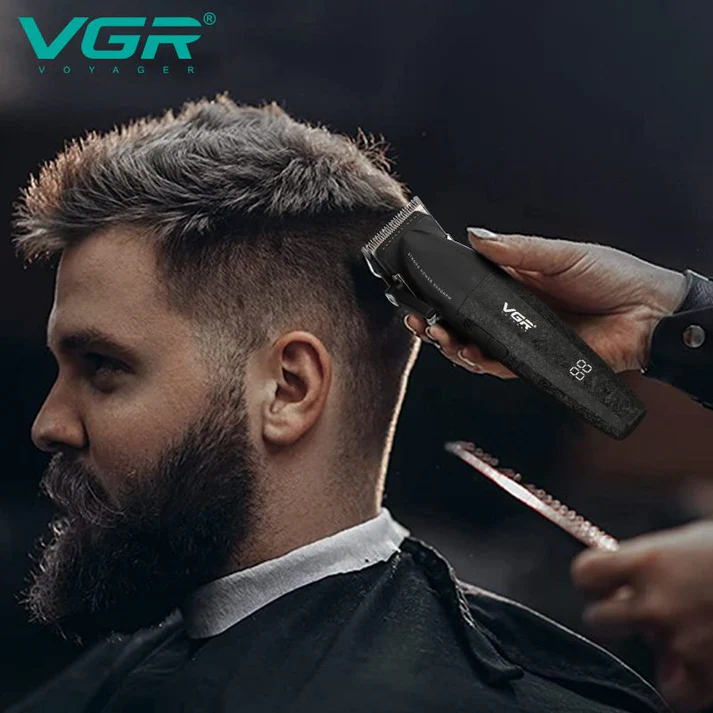 Επαγγελματικό Σετ Κουρευτικής Μηχανής & Trimmer Με Κεραμικές Λεπίδες VGR Επαγγελματικό Σετ Κουρευτικής Μηχανής & Trimmer Με Κεραμικές Λεπίδες VGR