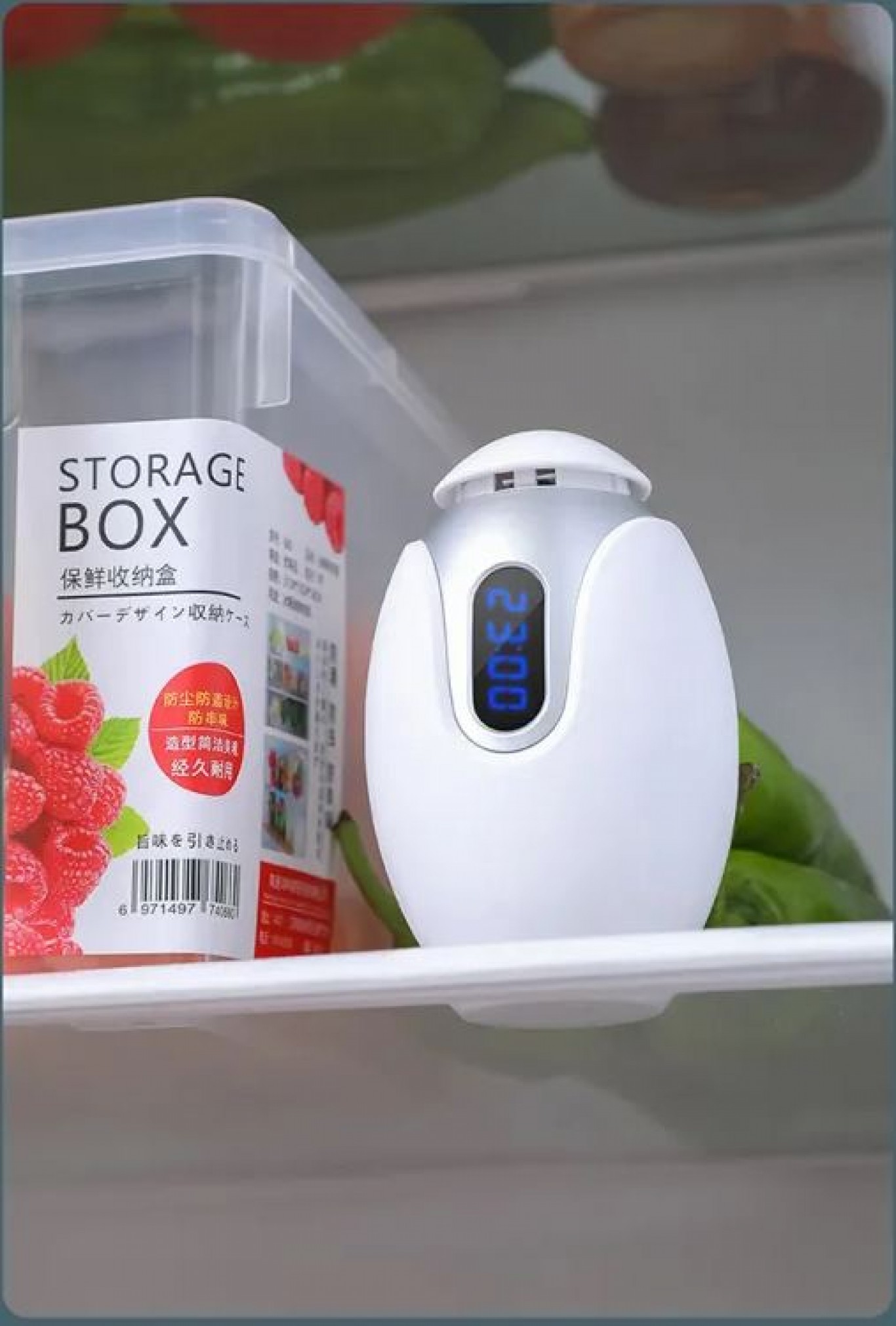 Επαναφορτιζόμενη Συσκευή Όζοντος Ψυγείου με Αποσμητική Δράση για Απολύμανση και Διατήρηση Τροφίμων Επαναφορτιζόμενη Συσκευή Όζοντος Ψυγείου με Αποσμητική Δράση για Απολύμανση και Διατήρηση Τροφίμων