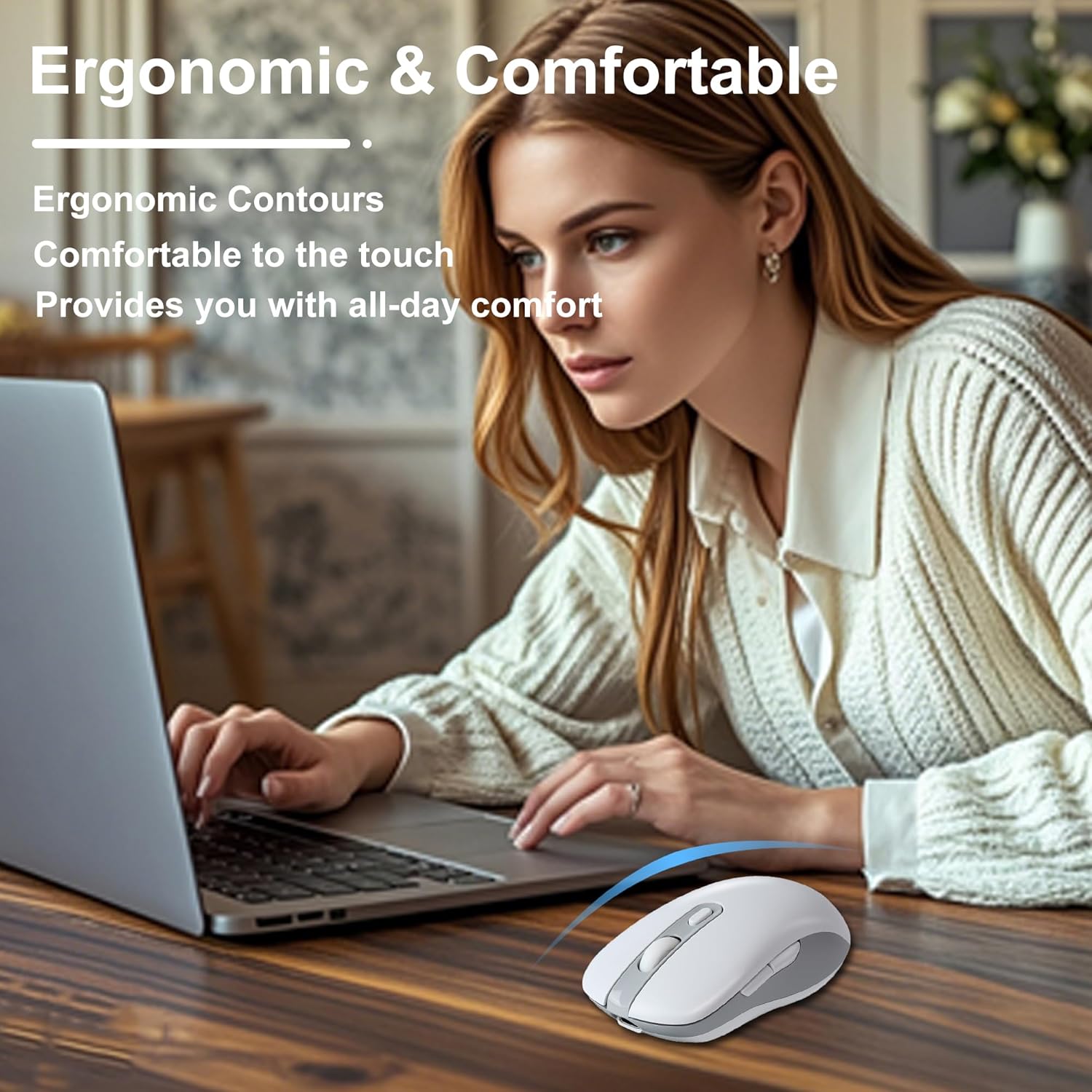 Επαναφορτιζόμενο Ασύρματο Ποντίκι Διπλής Λειτουργίας USB 2.4G & Bluetooth Επαναφορτιζόμενο Ασύρματο Ποντίκι Διπλής Λειτουργίας USB 2.4G & Bluetooth