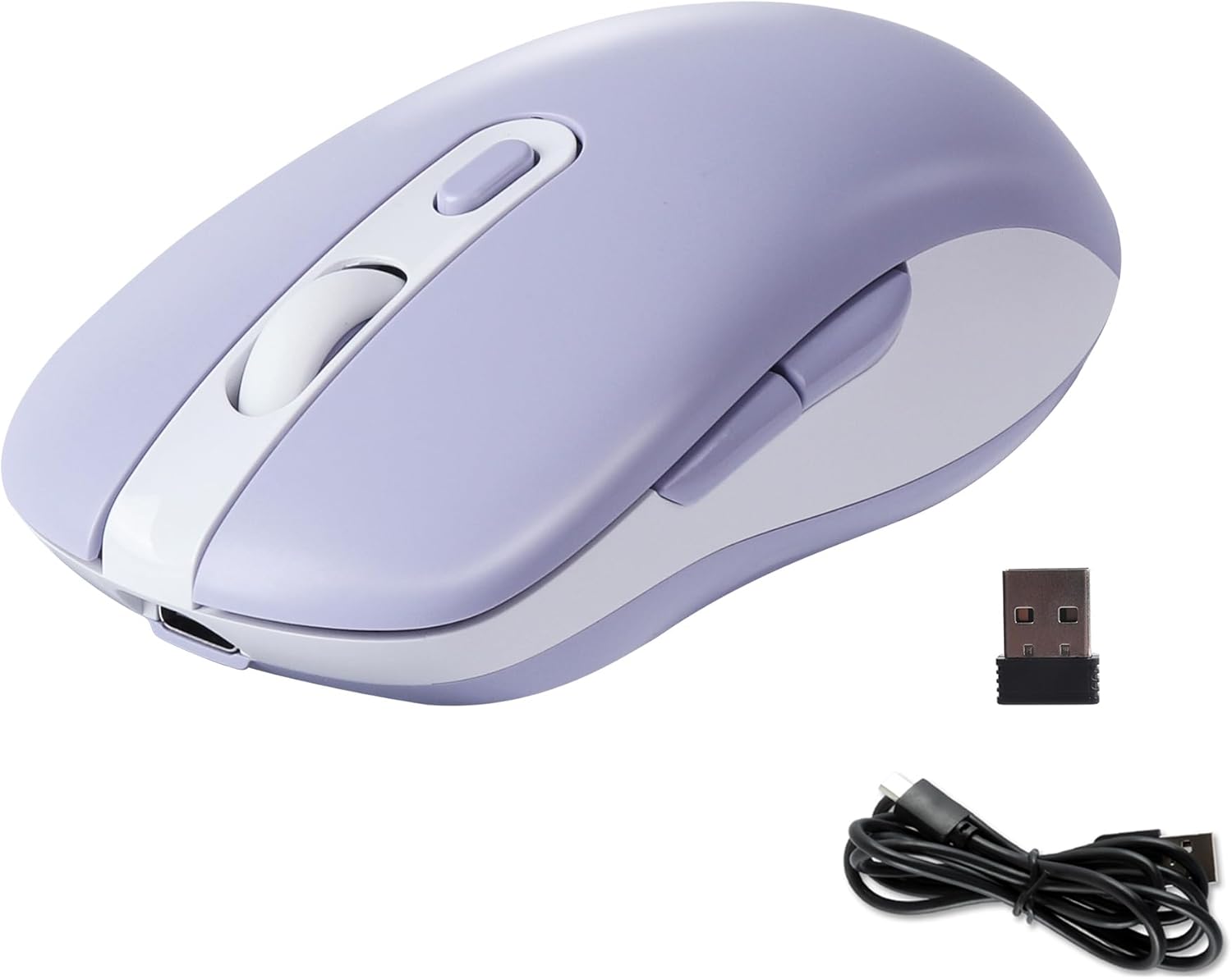 Επαναφορτιζόμενο Ασύρματο Ποντίκι Διπλής Λειτουργίας USB 2.4G & Bluetooth Επαναφορτιζόμενο Ασύρματο Ποντίκι Διπλής Λειτουργίας USB 2.4G & Bluetooth