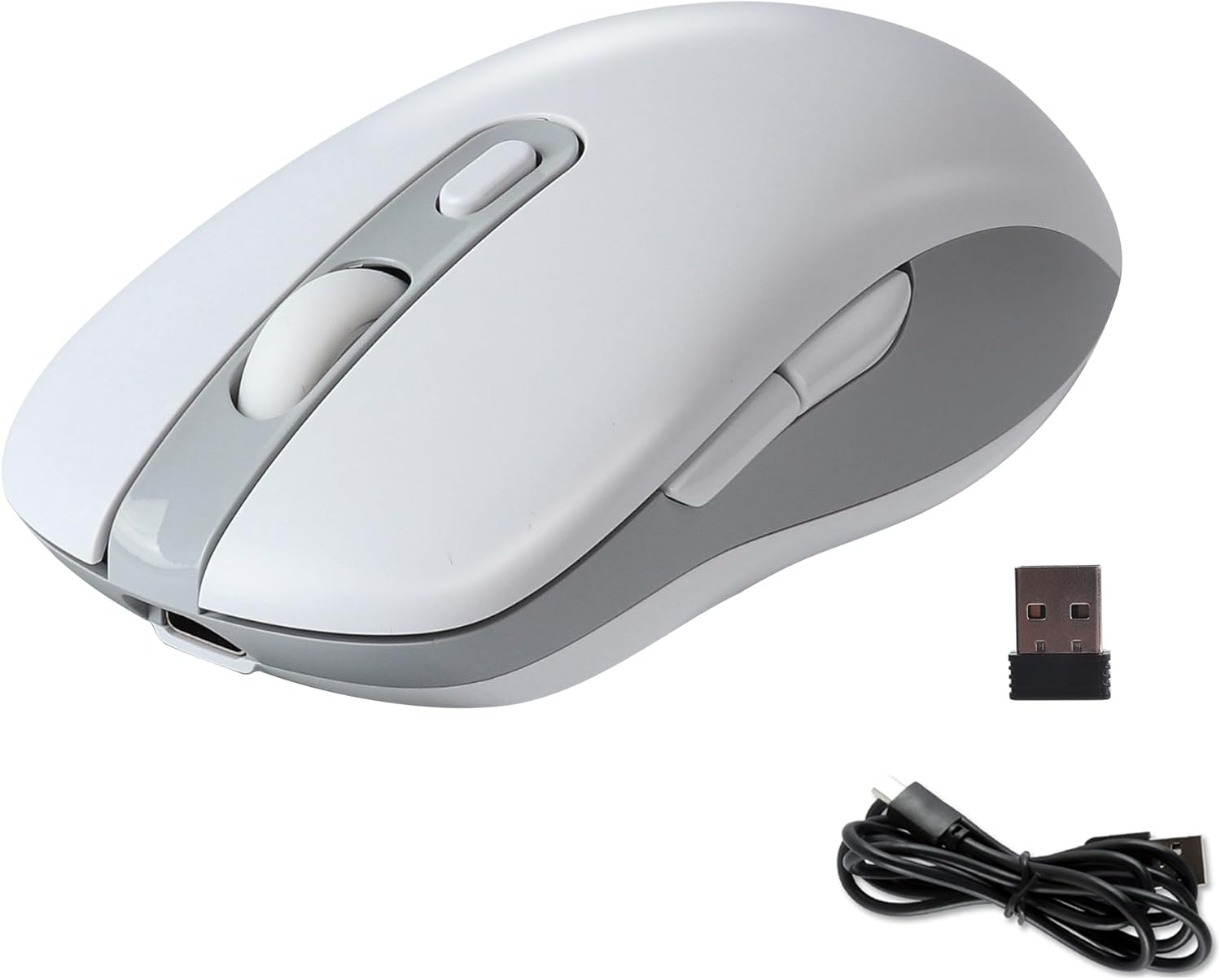 Επαναφορτιζόμενο Ασύρματο Ποντίκι Διπλής Λειτουργίας USB 2.4G & Bluetooth Επαναφορτιζόμενο Ασύρματο Ποντίκι Διπλής Λειτουργίας USB 2.4G & Bluetooth