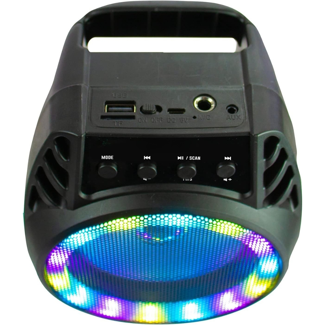 Επαναφορτιζόμενο Φορητό Ηχείο Bluetooth με Φωτισμό RGB, Bluetooth, USB & AUX 5W Επαναφορτιζόμενο Φορητό Ηχείο Bluetooth με Φωτισμό RGB, Bluetooth, USB & AUX 5W