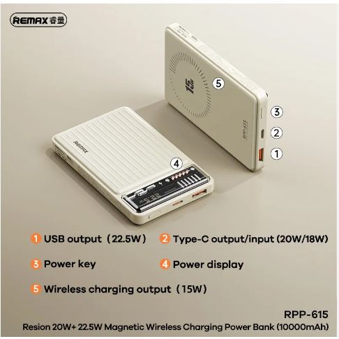 Επαναφορτιζόμενο Mini Power Bank Remax Γρήγορης Φορτιστής 10000mAh 20W/22.5W USB & Type-C θύρες με Ασύρματη Φόρτιση - Μπλε Επαναφορτιζόμενο Mini Power Bank Remax Γρήγορης Φορτιστής 10000mAh 20W/22.5W USB & Type-C θύρες με Ασύρματη Φόρτιση - Μπλε