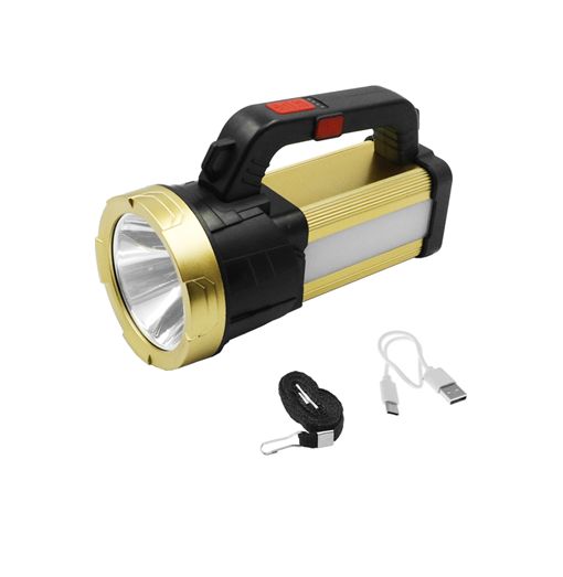 Επαναφορτιζόμενος Αδιάβροχος LED Διπλός Φακός Ψυχρό Λευκό με 3 Λειτουργιές Φωτισμού Επαναφορτιζόμενος Αδιάβροχος LED Διπλός Φακός Ψυχρό Λευκό με 3 Λειτουργιές Φωτισμού