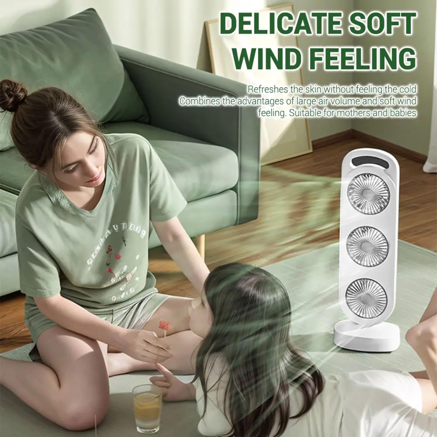 Επαναφορτιζόμενος Ανεμιστήρας Τριπλής Ροής Αέρα – Ισχυρός, Αθόρυβος και Φορητός Επαναφορτιζόμενος Ανεμιστήρας Τριπλής Ροής Αέρα – Ισχυρός, Αθόρυβος και Φορητός