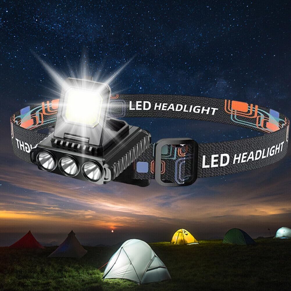 Επαναφορτιζόμενος COB LED Φακός Κεφαλής 5 σε 1 – Αδιάβροχος, με Ρυθμιζόμενο Λουράκι & USB φόρτιση Επαναφορτιζόμενος COB LED Φακός Κεφαλής 5 σε 1 – Αδιάβροχος, με Ρυθμιζόμενο Λουράκι & USB φόρτιση
